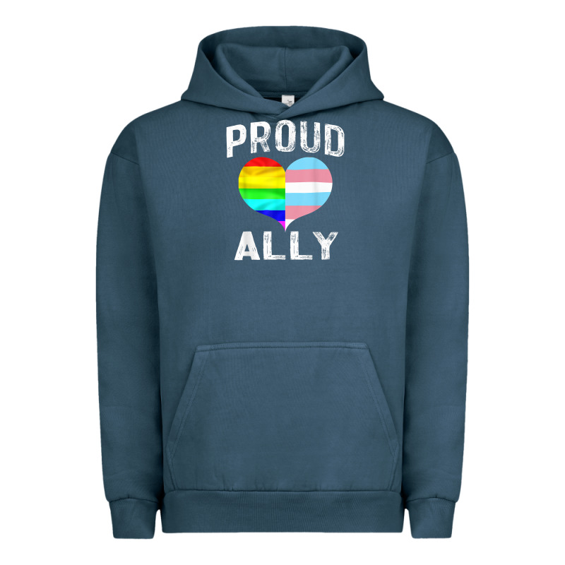 Proud Ally Lgbt Rainbow Heart Gay Pride Month Urban Hoodie by linhVisuals | Teevron