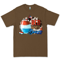 Cacao Red White  Booze With Cowhide Background Premium Tee - Jasminsmagicworld