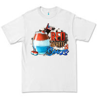White Red White  Booze With Cowhide Background Premium Tee - Jasminsmagicworld
