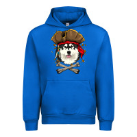 Alaskan Malamute Pirate Dog Halloween Urban Hoodie | Teevron