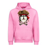 Fuchsia Pink alaskan malamute pirate dog halloween Urban Hoodie - linhVisuals
