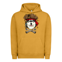 Pigment Peanut Butter alaskan malamute pirate dog halloween Urban Hoodie - linhVisuals