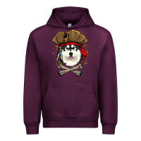 Mauve Wine alaskan malamute pirate dog halloween Urban Hoodie - linhVisuals