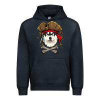 Navy alaskan malamute pirate dog halloween Urban Hoodie - linhVisuals