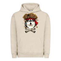 Pigment French Oak alaskan malamute pirate dog halloween Urban Hoodie - linhVisuals