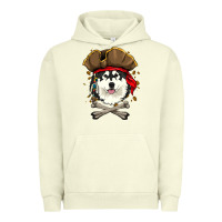 Pigment Pistachio alaskan malamute pirate dog halloween Urban Hoodie - linhVisuals