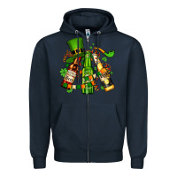 Navy st patrick's beers flags and hat Zipper Hoodie - AdoDesignShop
