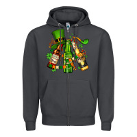 Smoke st patrick's beers flags and hat Zipper Hoodie - AdoDesignShop