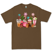 Cacao pink christmas coffe cups Premium Tee - CowGirlArtShop