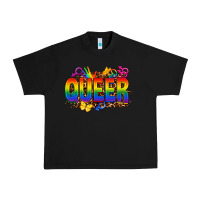 Black queer Urban Heavy Tee - FaDigitalArtStudio