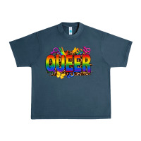 Midnight Navy queer Urban Heavy Tee - FaDigitalArtStudio