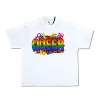 White queer Urban Heavy Tee - FaDigitalArtStudio