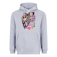 Heather Grey retro gymnastics Heavyweight Hoodie - JahusDesignShop