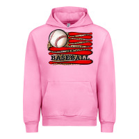 Fuchsia Pink leopard baseball flag Urban Hoodie - JahusDesignShop