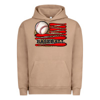 Pigment Burro leopard baseball flag Urban Hoodie - JahusDesignShop