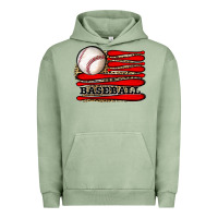 Pigment Oil Green leopard baseball flag Urban Hoodie - JahusDesignShop