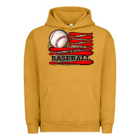 Pigment Peanut Butter leopard baseball flag Urban Hoodie - JahusDesignShop