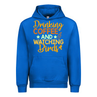 Cobalt drinking coffee watching birds funny Urban Hoodie - linhVisuals