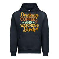 Navy drinking coffee watching birds funny Urban Hoodie - linhVisuals