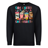 Black half teacher half coffee Premium Sweatshirt - JahusDesignShop