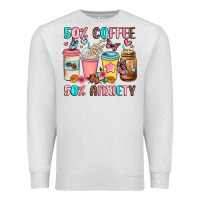 Oatmeal Heather half teacher half coffee Premium Sweatshirt - JahusDesignShop