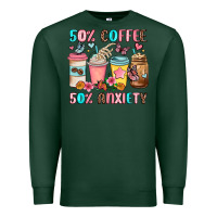 Sports Green half teacher half coffee Premium Sweatshirt - JahusDesignShop
