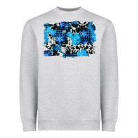 Heather Grey westerb cowhide winter background Heavyweight Sweatshirt - AdoDesignShop
