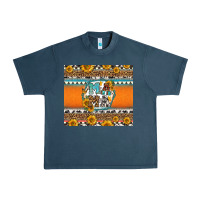 Midnight Navy sunflowers hexagon frame mama Urban Heavy Tee - Jasminsmagicworld