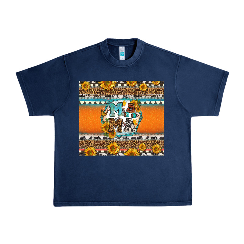 Sunflowers Hexagon Frame Mama Urban Heavy Tee by Jasminsmagicworld | Teevron