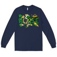 Navy nurse st patrick Long Sleeve Tee - FaDigitalArtStudio