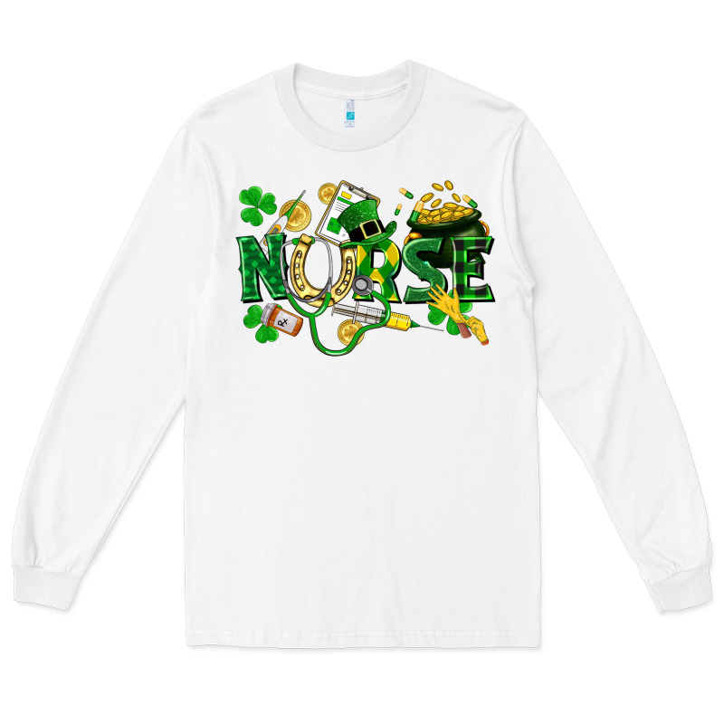 Nurse St Patrick Long Sleeve Tee by FaDigitalArtStudio | Teevron