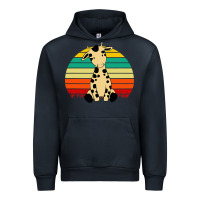 Navy africa animals african safari retro Urban Hoodie - linhVisuals