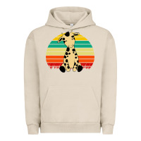 Pigment French Oak africa animals african safari retro Urban Hoodie - linhVisuals
