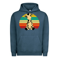 Pigment Midnight Navy africa animals african safari retro Urban Hoodie - linhVisuals