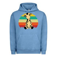 Pigment Pebble Blue africa animals african safari retro Urban Hoodie - linhVisuals