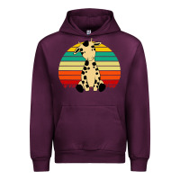 Mauve Wine africa animals african safari retro Urban Hoodie - linhVisuals