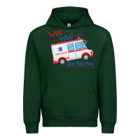 Forest Green emt paramedic wee woo ambulance boo Urban Hoodie - linhVisuals
