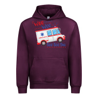 Mauve Wine emt paramedic wee woo ambulance boo Urban Hoodie - linhVisuals