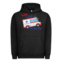 Pigment Black emt paramedic wee woo ambulance boo Urban Hoodie - linhVisuals