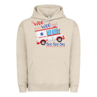 Pigment French Oak emt paramedic wee woo ambulance boo Urban Hoodie - linhVisuals