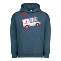Pigment Midnight Navy emt paramedic wee woo ambulance boo Urban Hoodie - linhVisuals