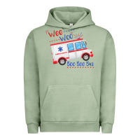 Pigment Oil Green emt paramedic wee woo ambulance boo Urban Hoodie - linhVisuals