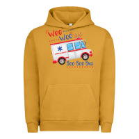 Pigment Peanut Butter emt paramedic wee woo ambulance boo Urban Hoodie - linhVisuals