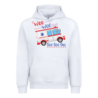 White emt paramedic wee woo ambulance boo Urban Hoodie - linhVisuals