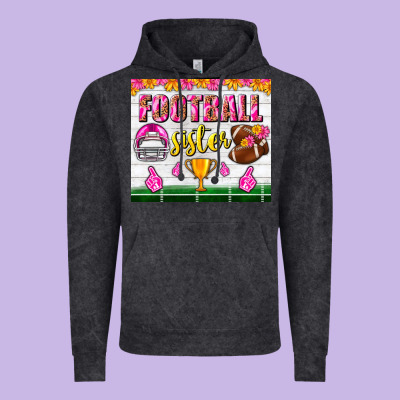 Football Sister Tumbler Vintage Hoodie Designed By Bundleandbundleshop