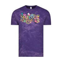 Cloud Purple Nurse Vintage Tee - FaDigitalArtStudio
