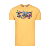 Vintage Mustard Nurse Vintage Tee - FaDigitalArtStudio