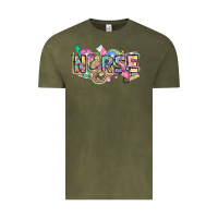 Vintage Olive Nurse Vintage Tee - FaDigitalArtStudio