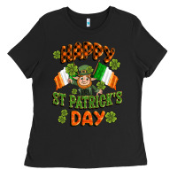 Black happy st patricks day Ladies Tee - CowGirlArtShop