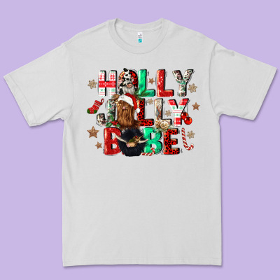 Holly Jolly Babe Premium Tee Designed By Cowgirlartshop
